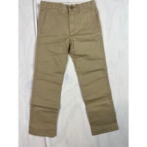 Crewcuts Boys Stretch Chino Pants Khaki Tan Adjustable Waist AZ588 Size 6 NWT